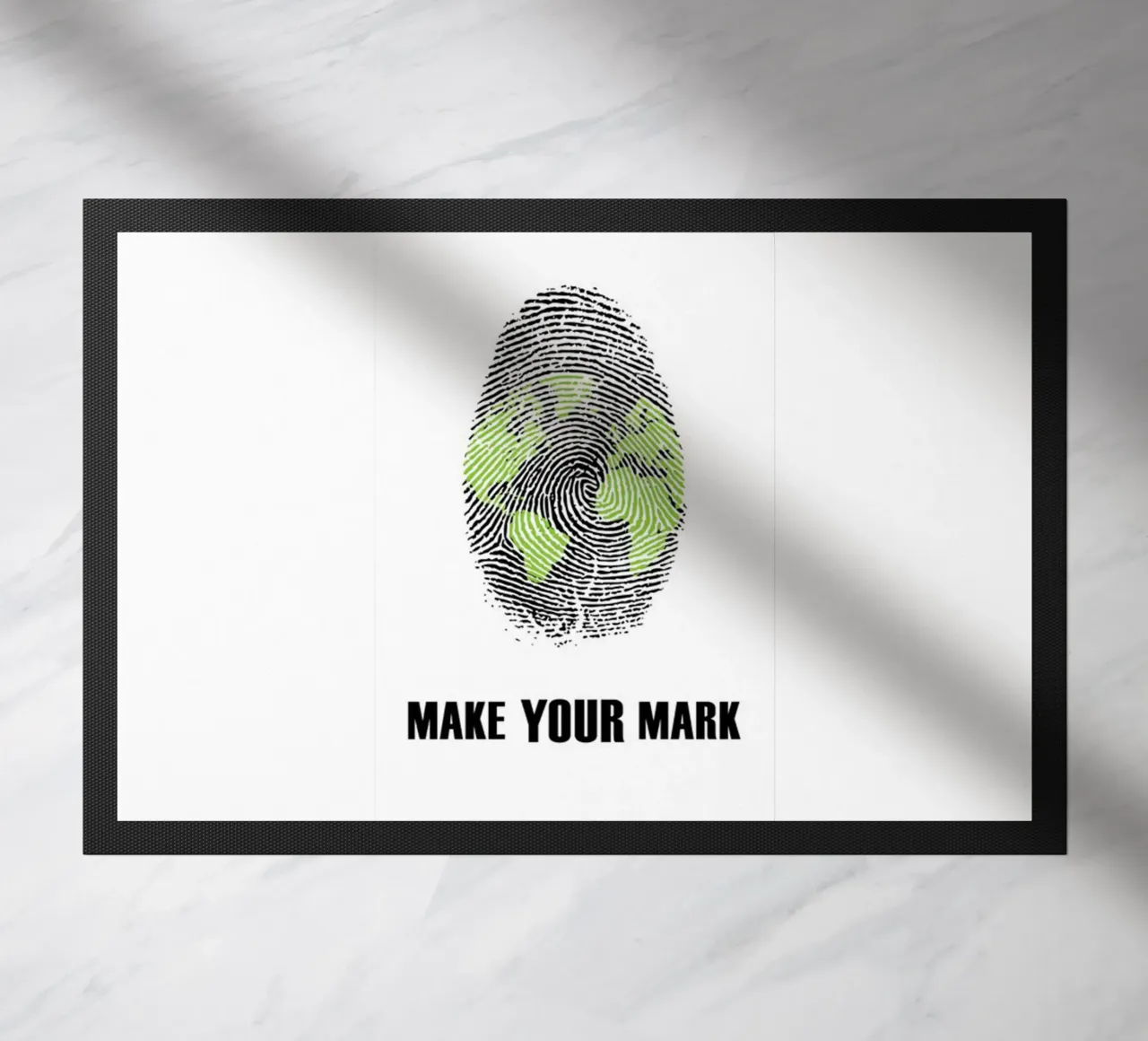 make your mark doormat by art quots shop