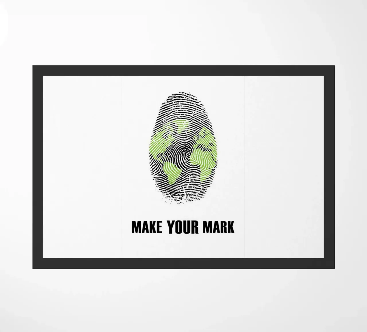 make your mark doormat by art quots shop