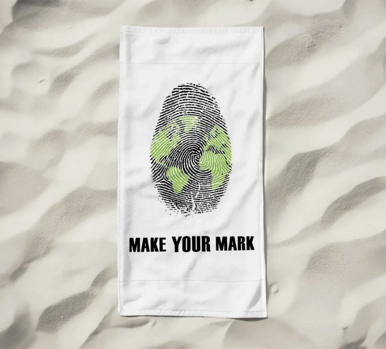 lasciare il segno telo mare da art quots shop