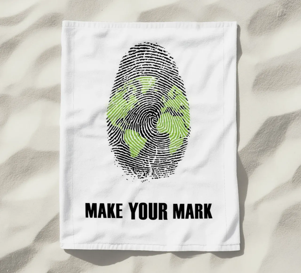 lasciare il segno telo mare da art quots shop