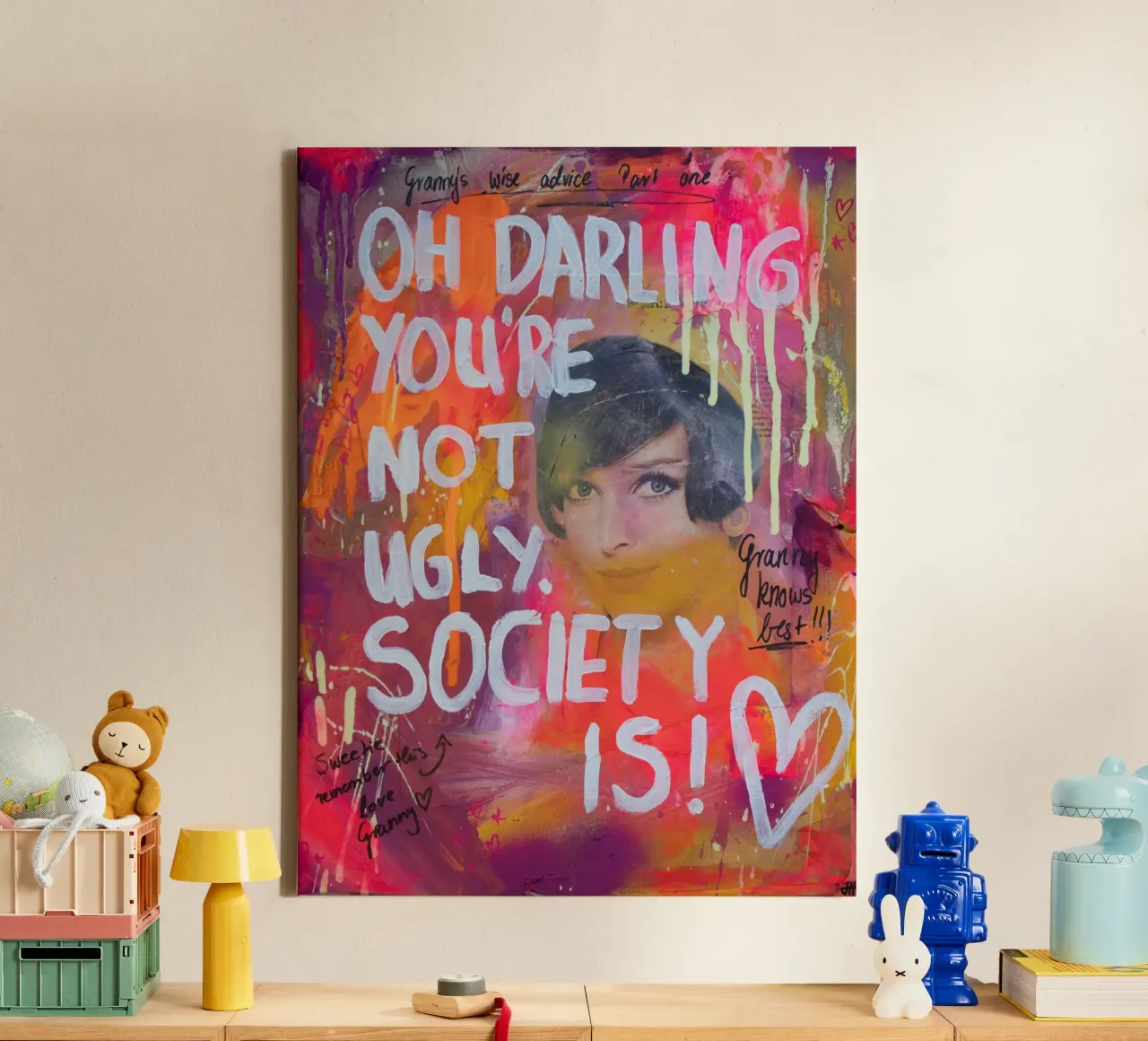 Darling tela con Cornice a cassetta da Hirschbild