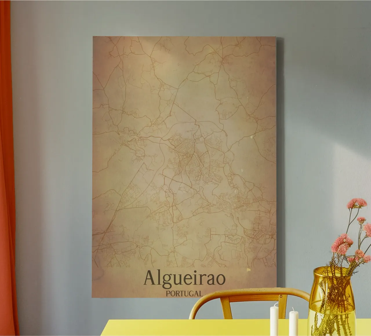 Algueirao PORTUGAL tela con Cornice a cassetta da WorldPrint