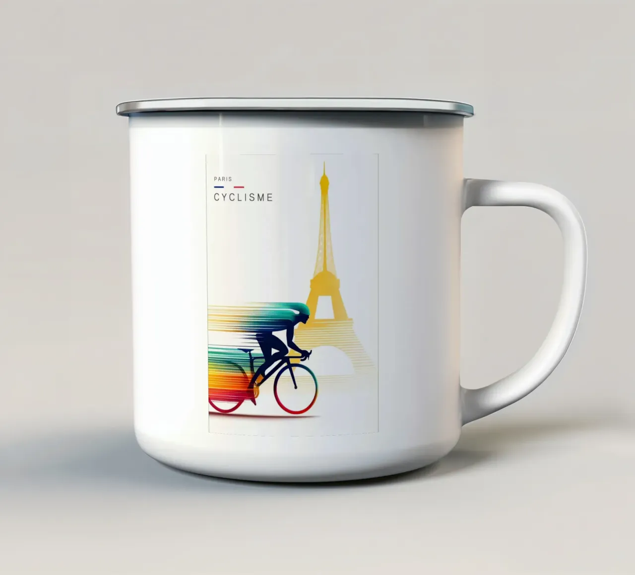 Tour di Parigi tazza in smalto da Neil Walsh