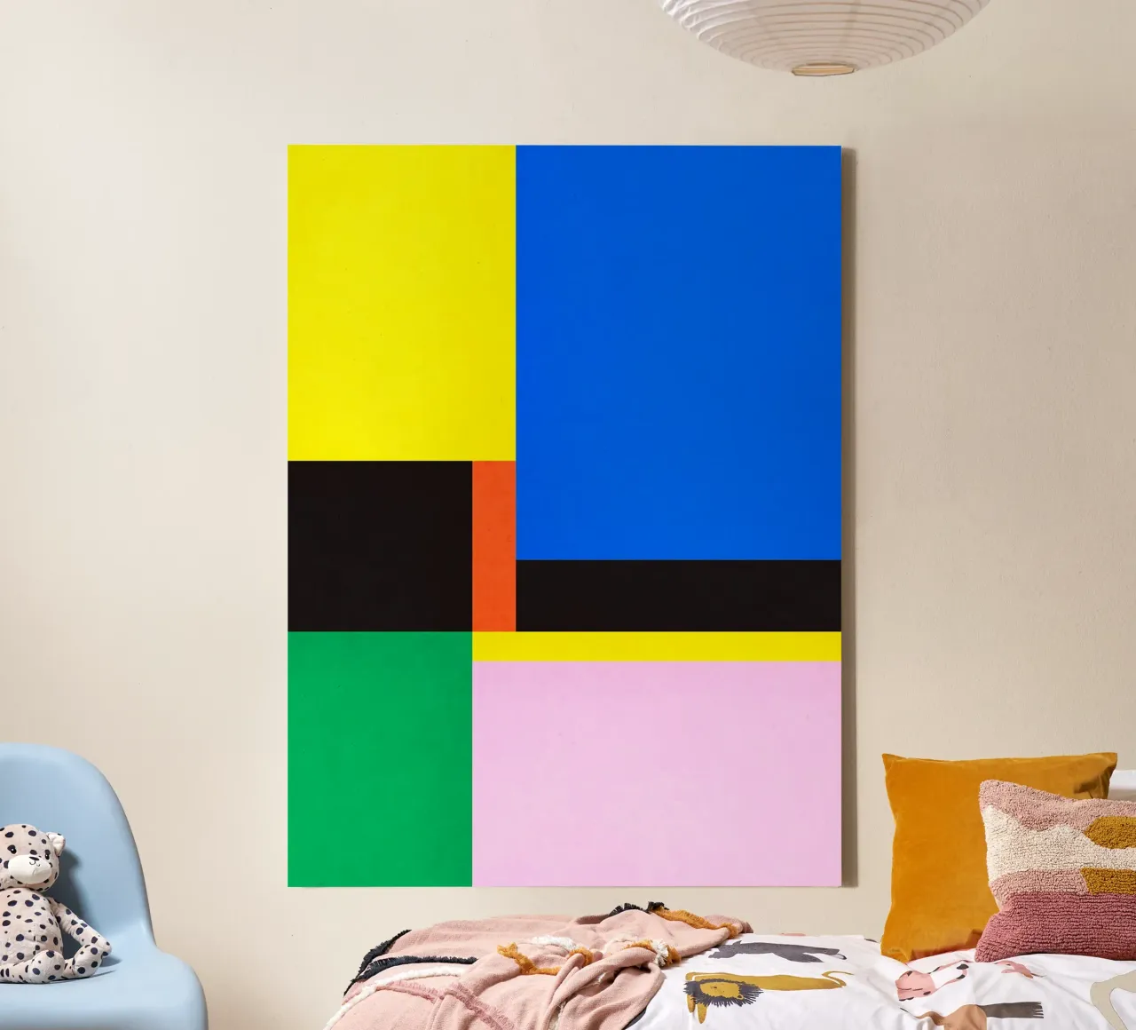 Abstract en conceptueel canvas met Baklijst van Maria Lang