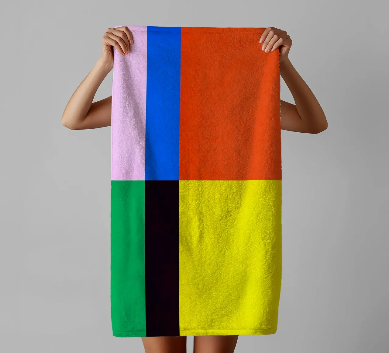 Abstract and conceptual towel by Maria Lang