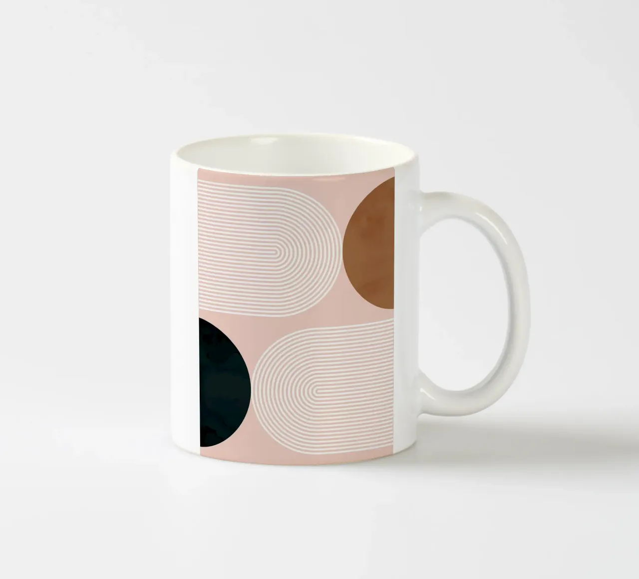 Astratto e geometrico tazza in ceramica da Maria Lang