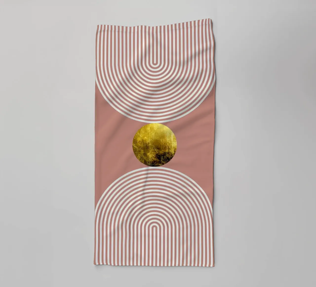 Abstract and geometric towel by Maria Lang