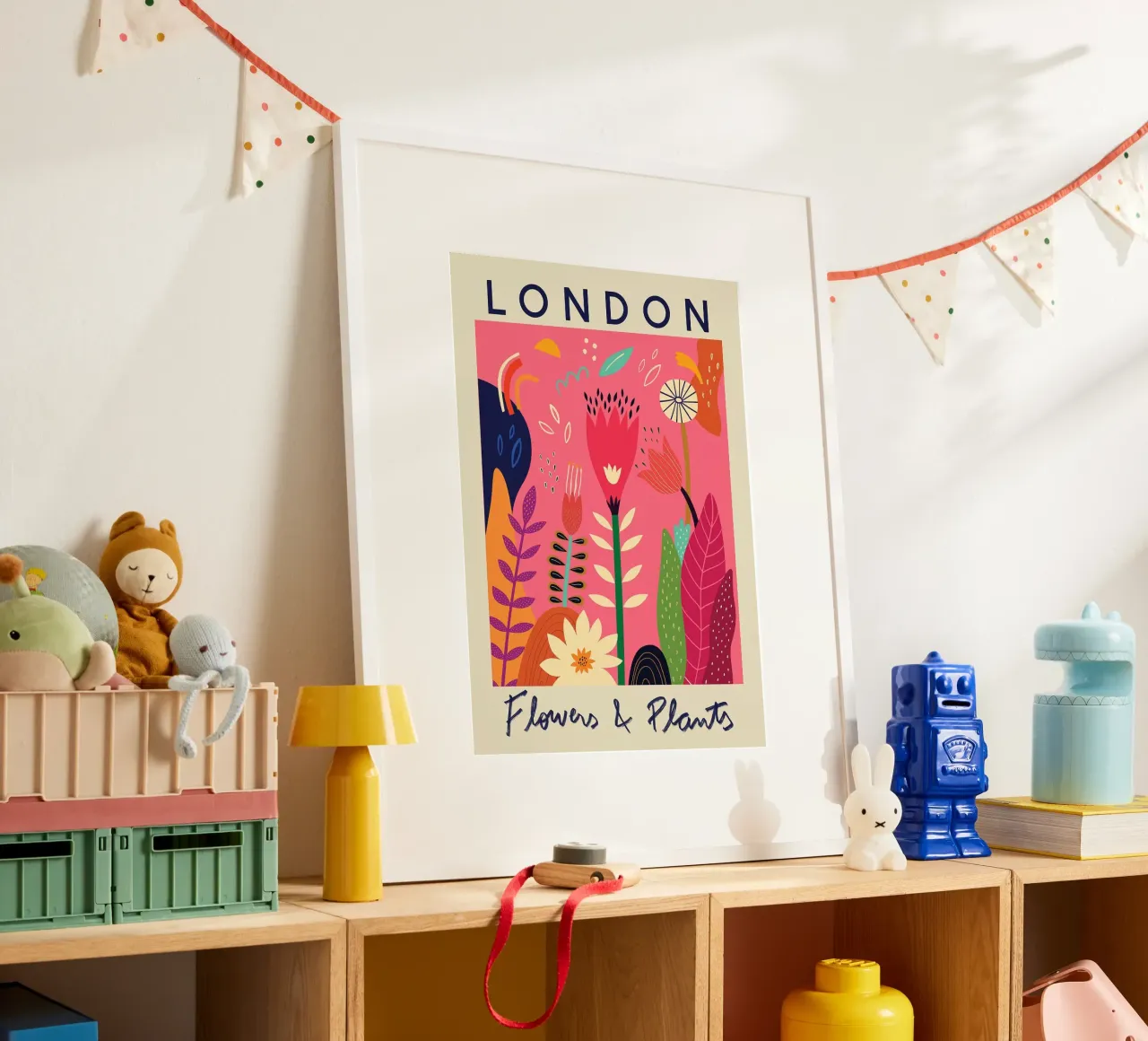 fiori e piante poster con telaio in alluminio da Max Cox