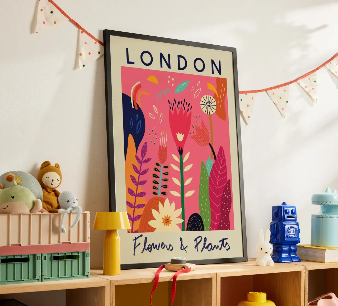 fiori e piante poster con telaio in alluminio da Max Cox
