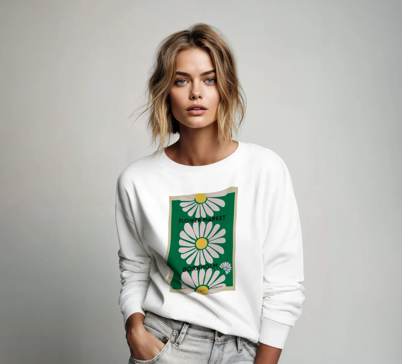 fiore botanico felpa da Max Cox