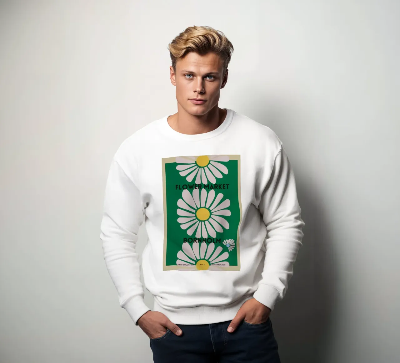 fiore botanico felpa da Max Cox