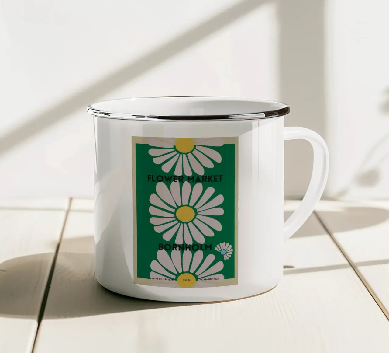 fiore botanico tazza in smalto da Max Cox