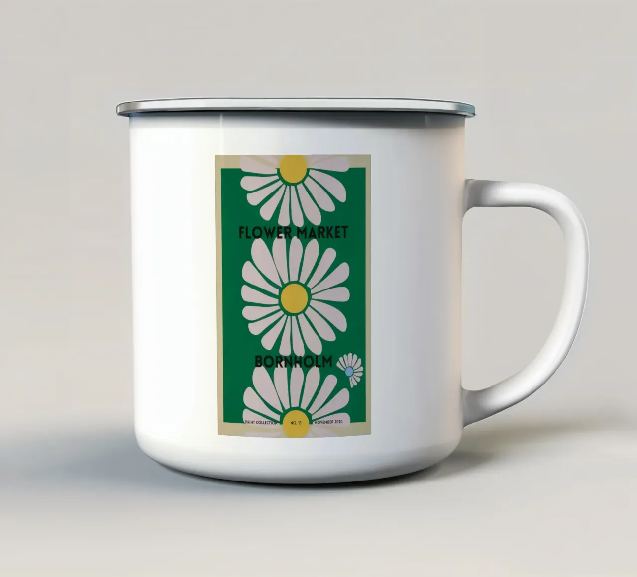 fiore botanico tazza in smalto da Max Cox