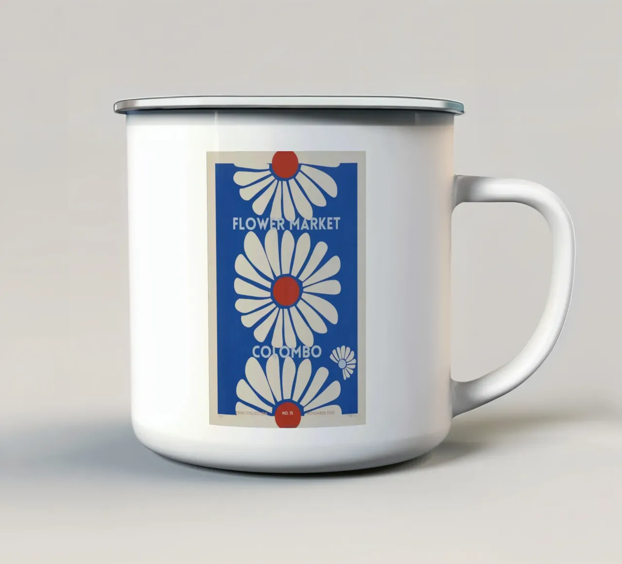 fiore botanico 1 tazza in smalto da Max Cox