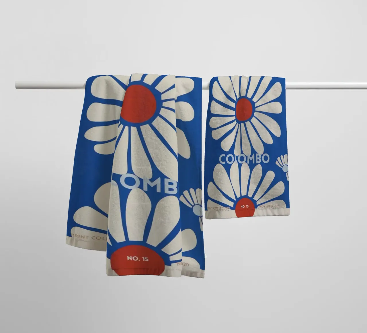 bloem botanisch 1 badhanddoek van Max Cox