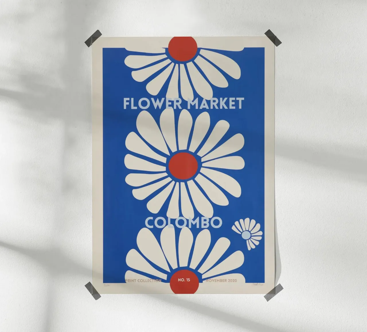 fiore botanico 1 poster con telaio in alluminio da Max Cox