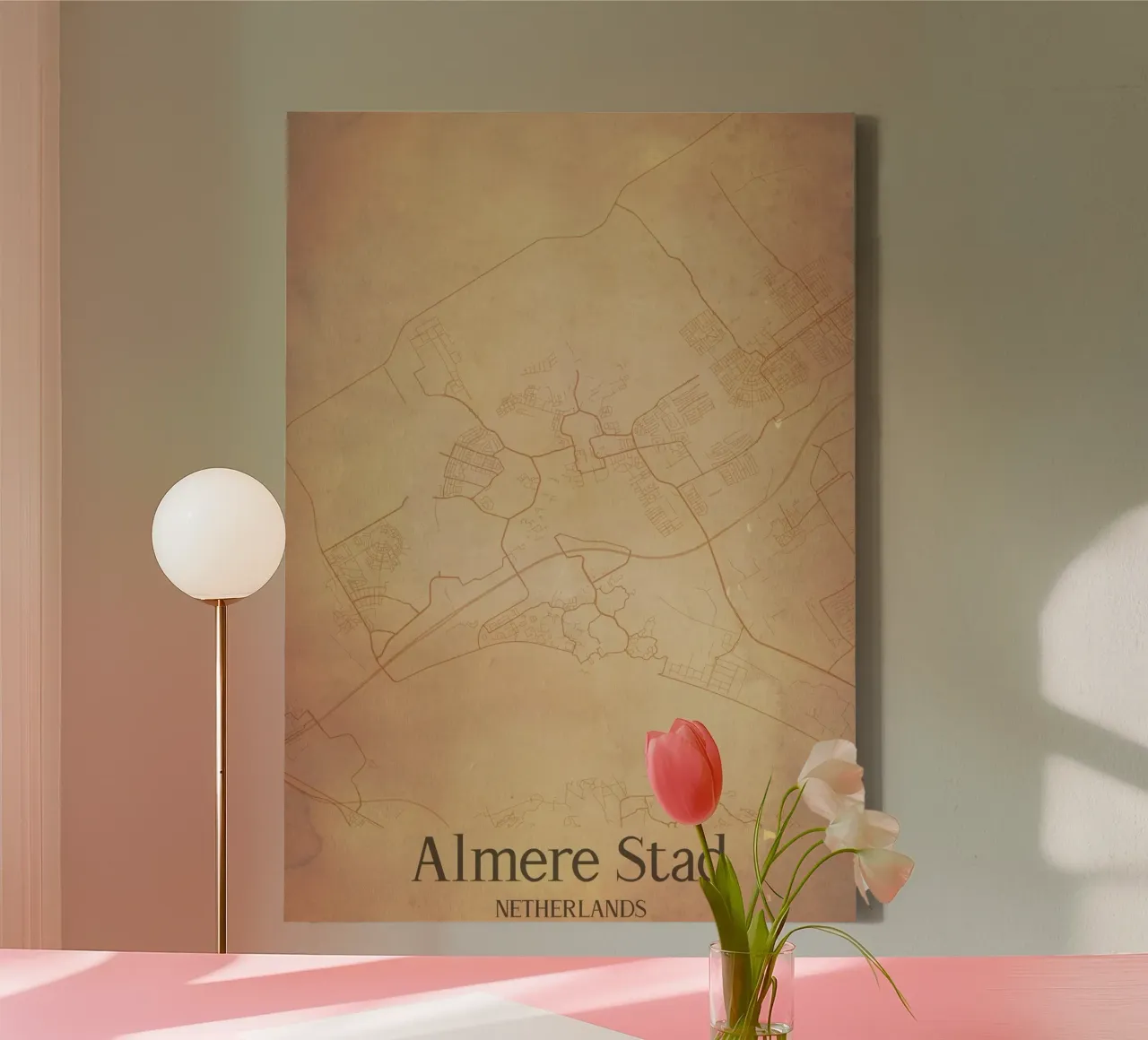 Almere Stad NETHERLANDS tela con Cornice a cassetta da WorldPrint