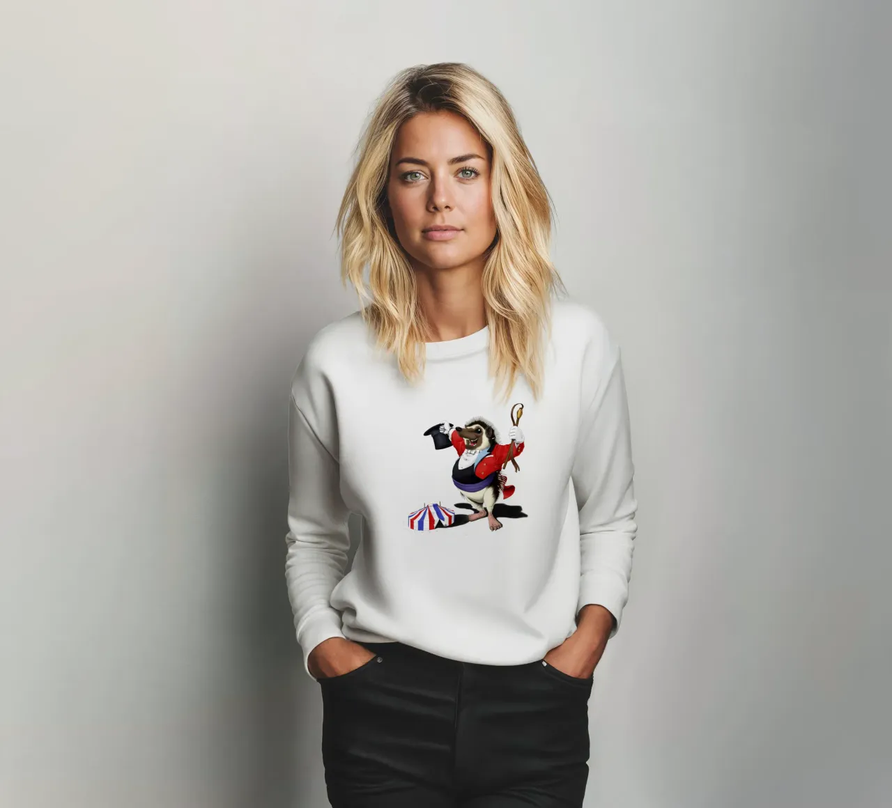 Itching to Perform (Coloured) sweatshirt by Rob Art | Illustration