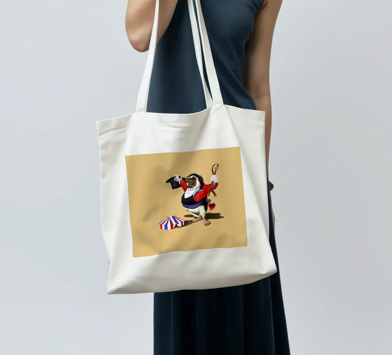Itching to Perform (Coloured) borsa in juta da Rob Art | Illustration