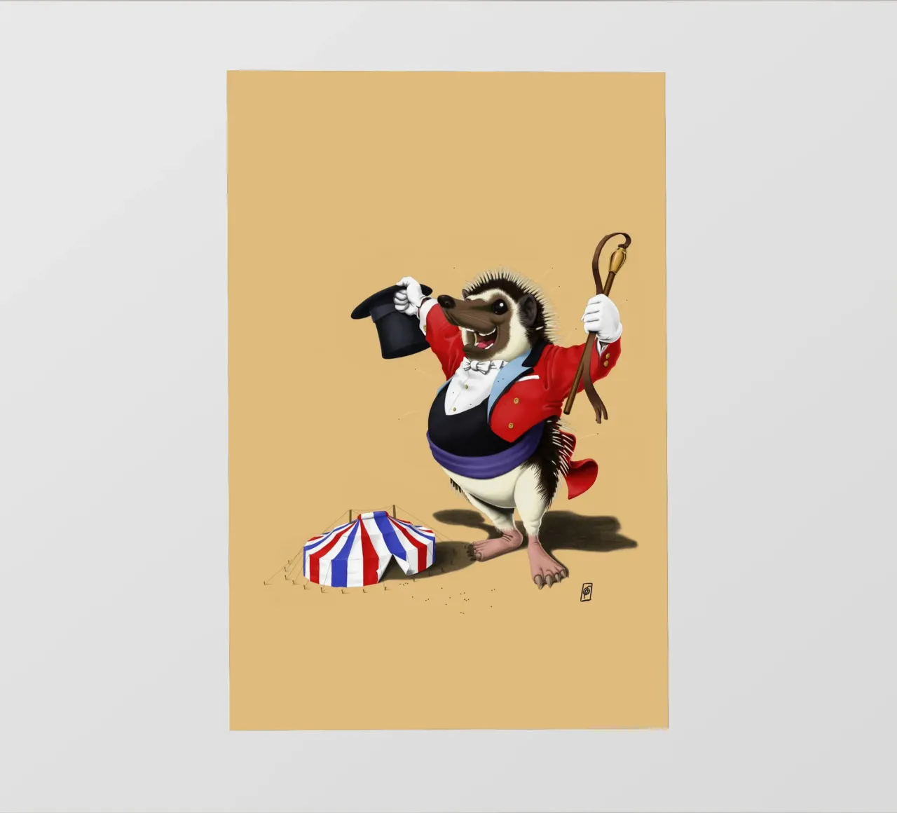 Itching to Perform (Coloured) telo in pvc da Rob Art | Illustration