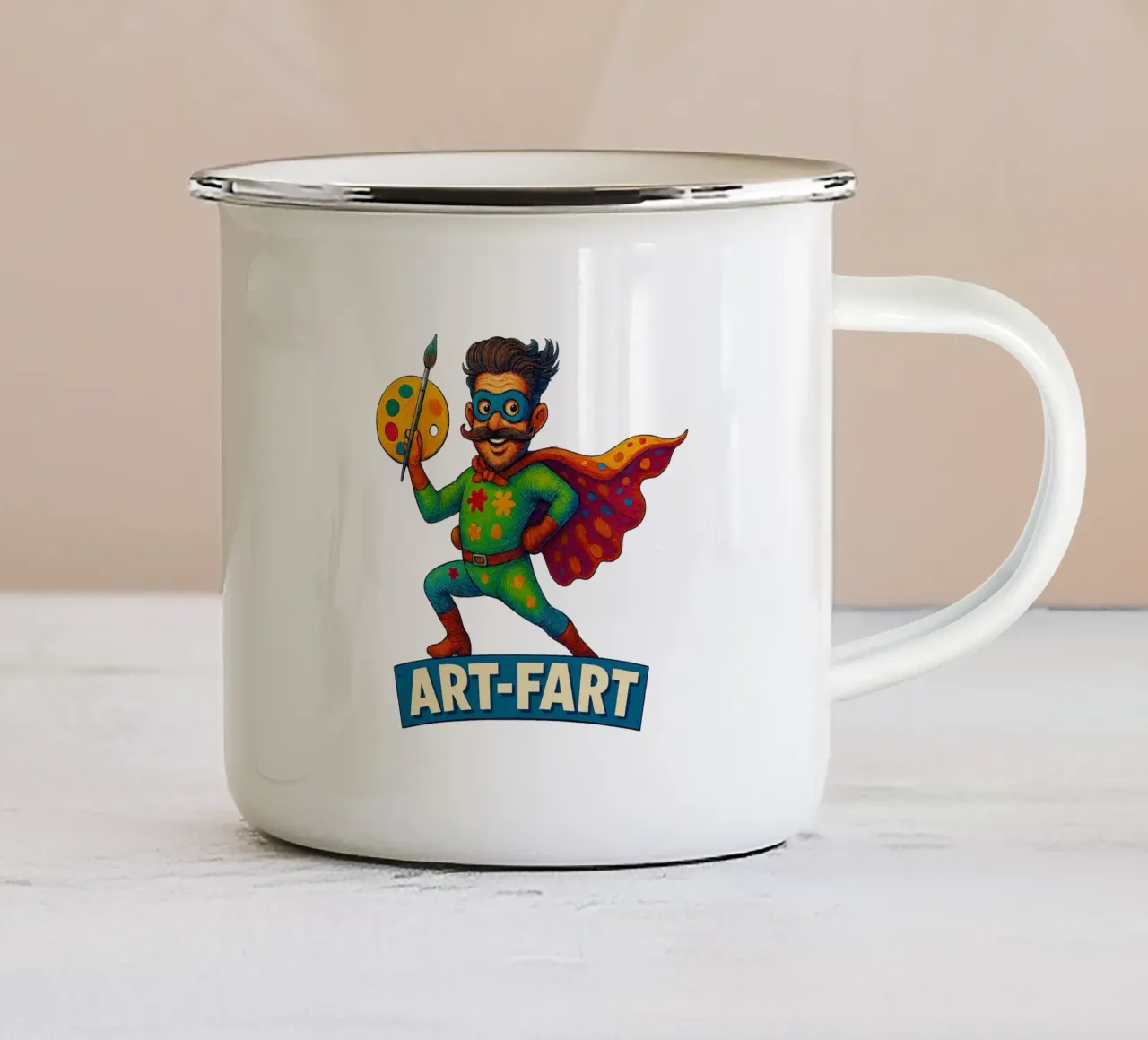 ART FART tazza in smalto da Vintage Van Gogh