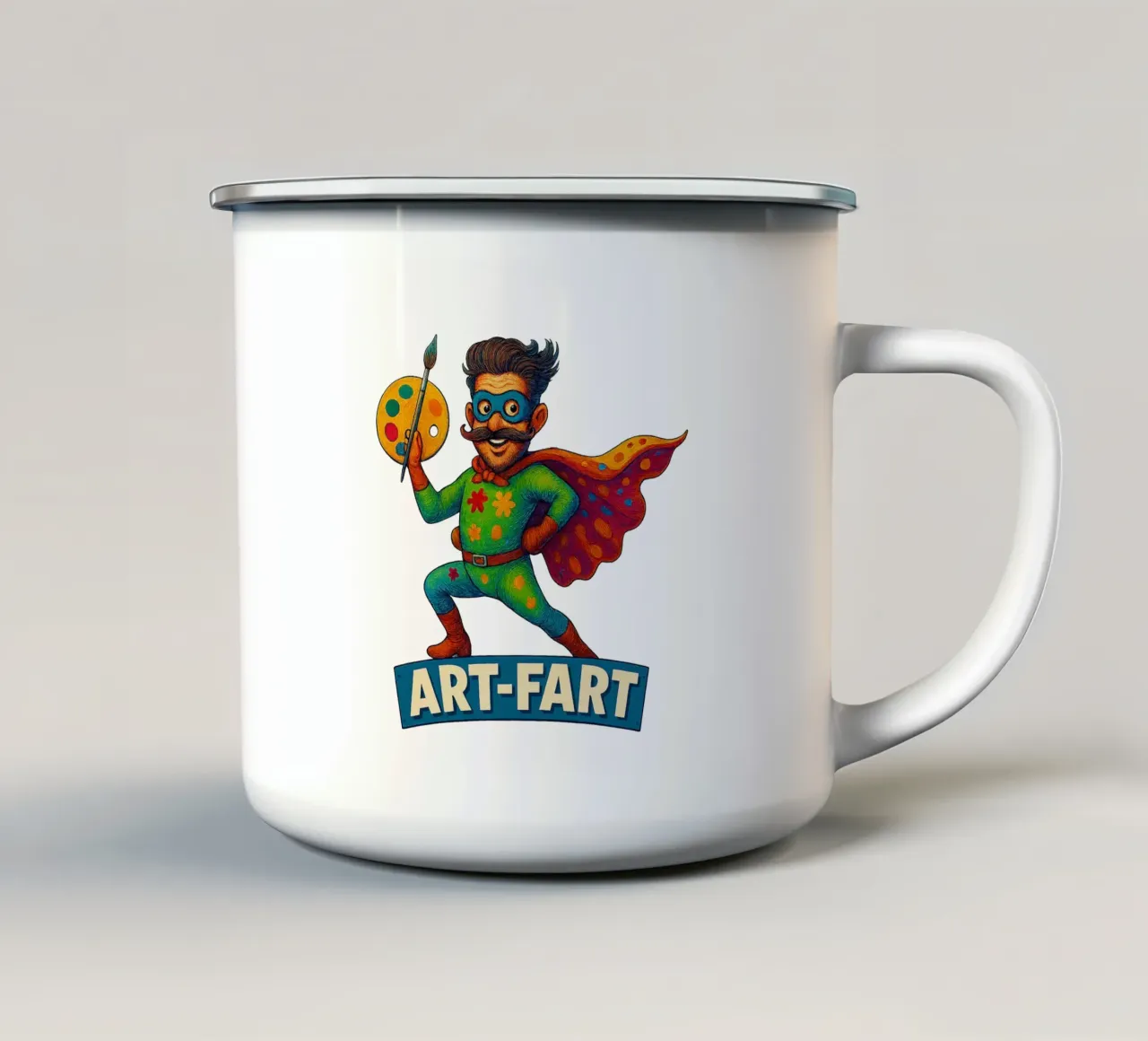 ART FART tazza in smalto da Vintage Van Gogh
