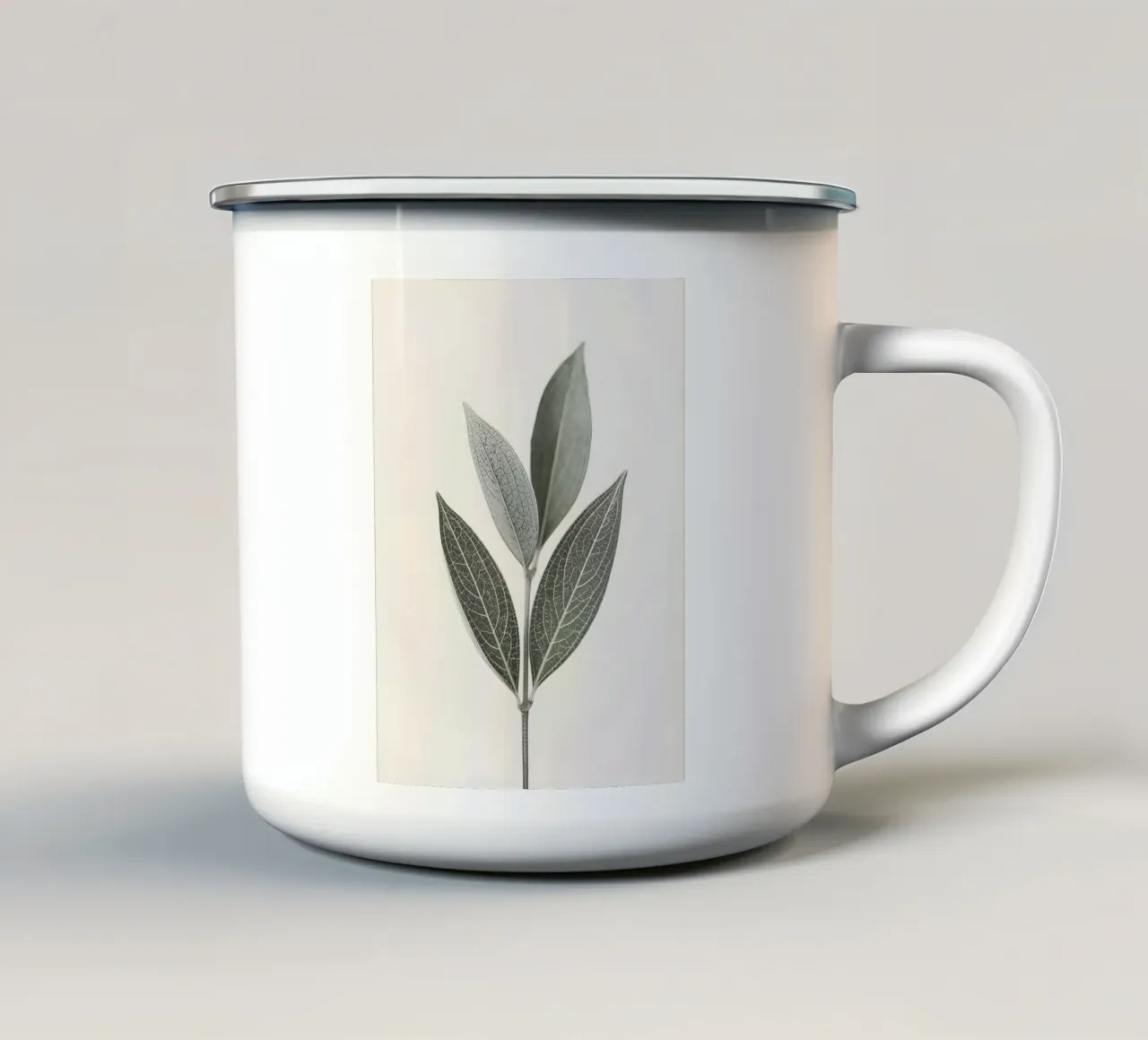 Foglie di salvia tazza in smalto da Botanical Gallery