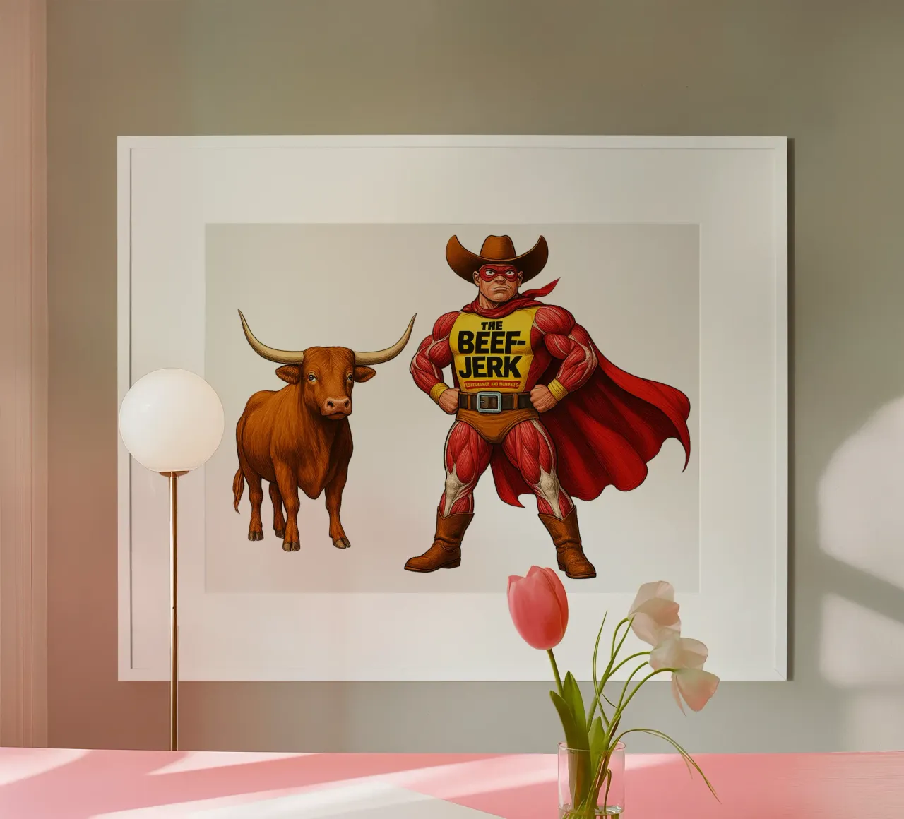 THE BEEF JERK poster da Vintage Van Gogh