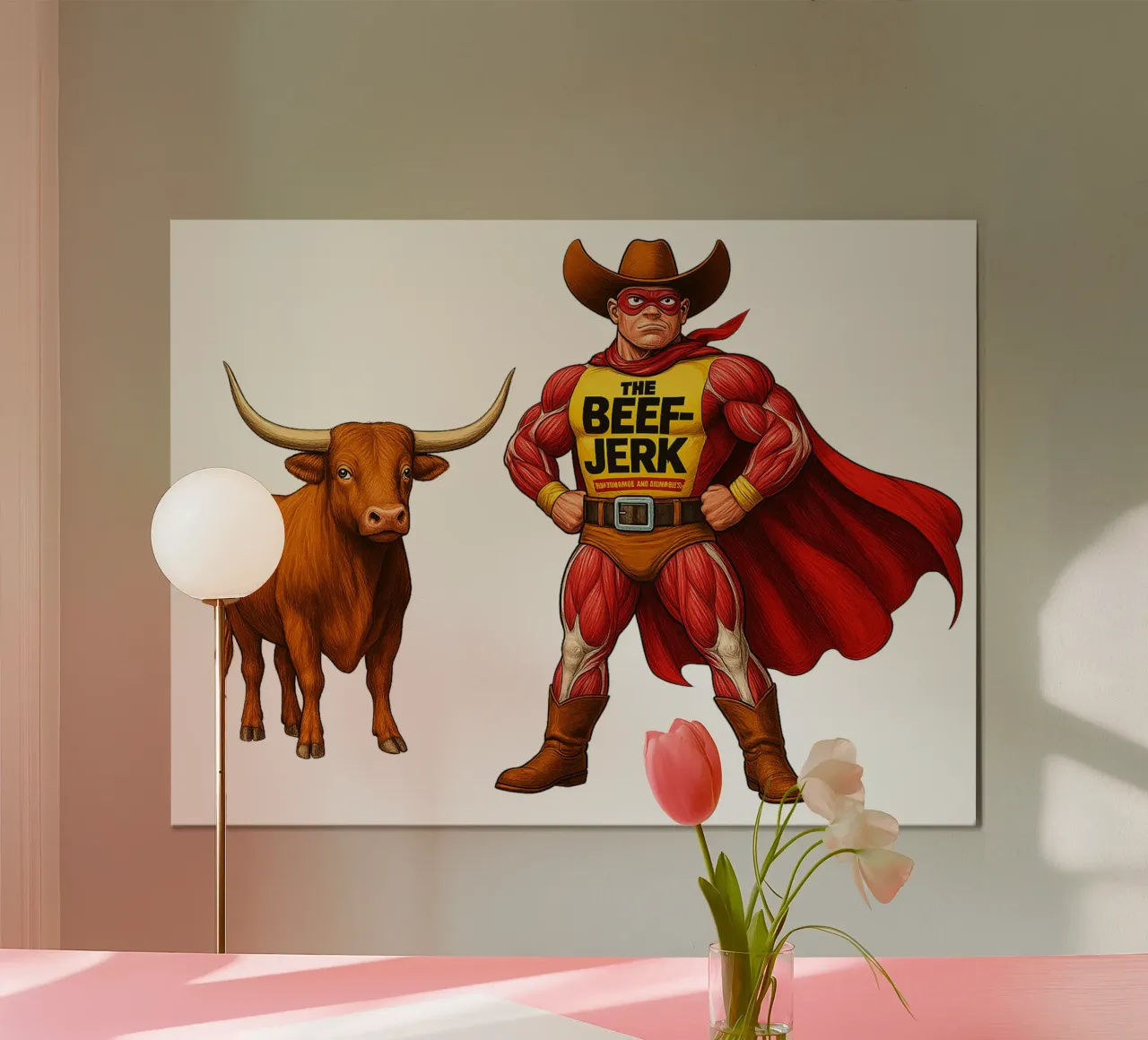 THE BEEF JERK poster da Vintage Van Gogh