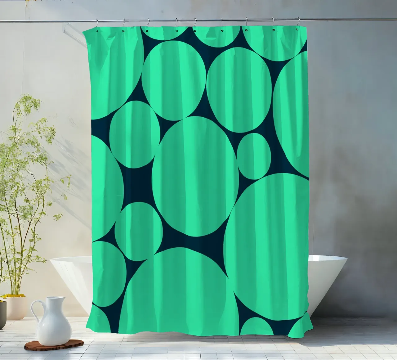 Surface pattern 02 Duschvorhang von Little Dean