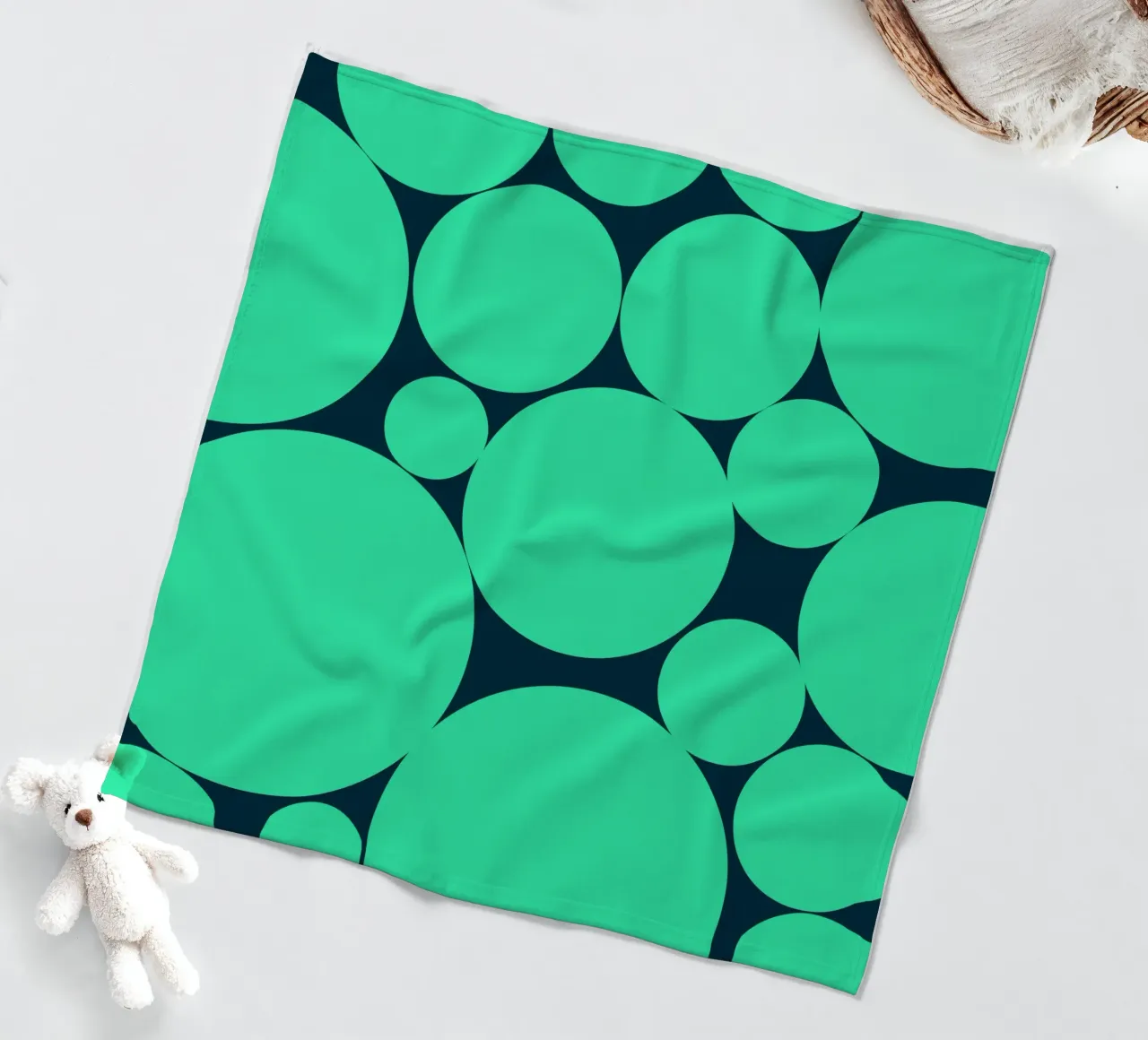 Surface pattern 02 fleece blanket by Little Dean