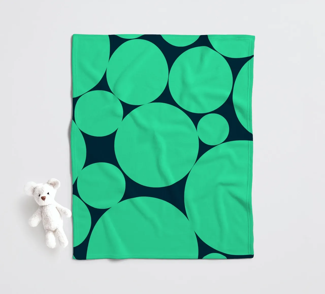 Surface pattern 02 fleece blanket by Little Dean