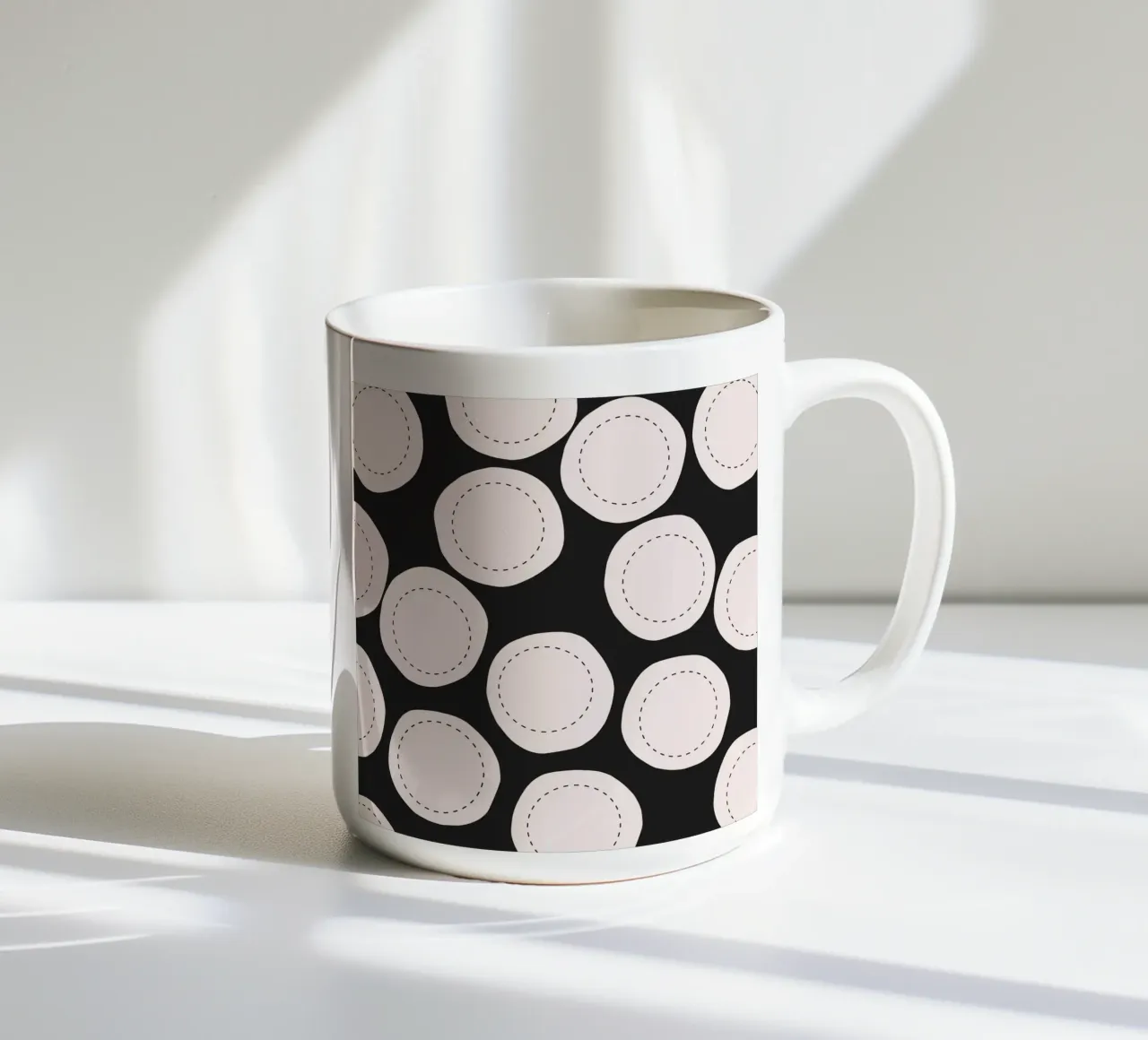 Surface pattern ceramic mug by Little Dean