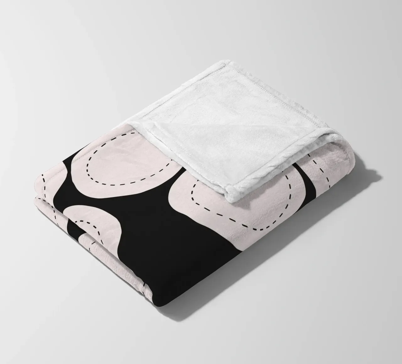 Surface pattern fleece blanket by Little Dean