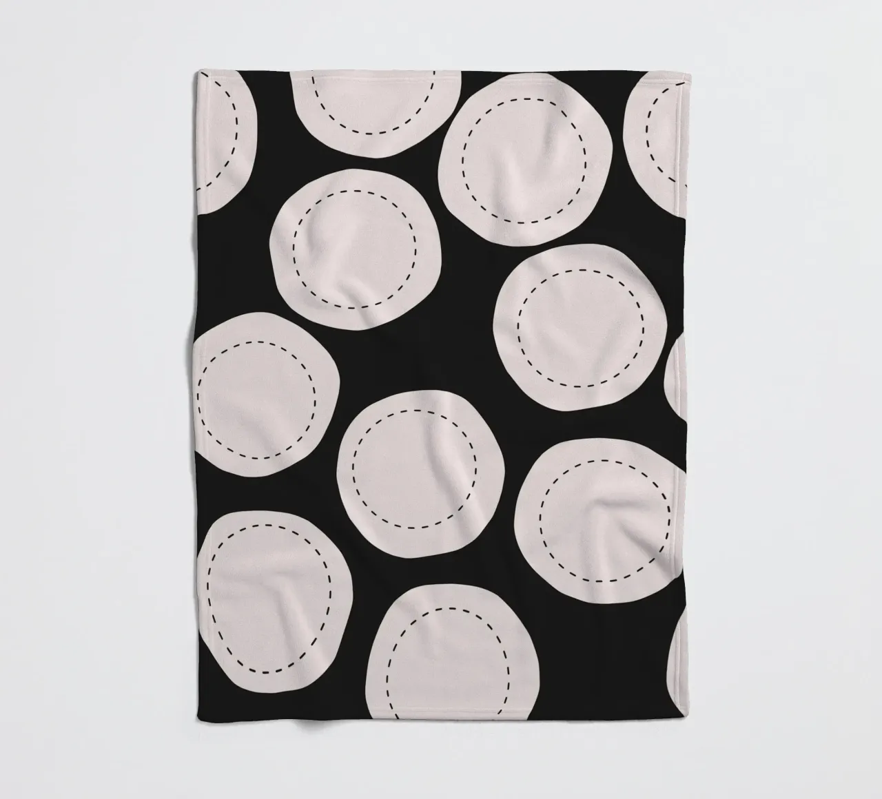 Surface pattern fleece blanket by Little Dean