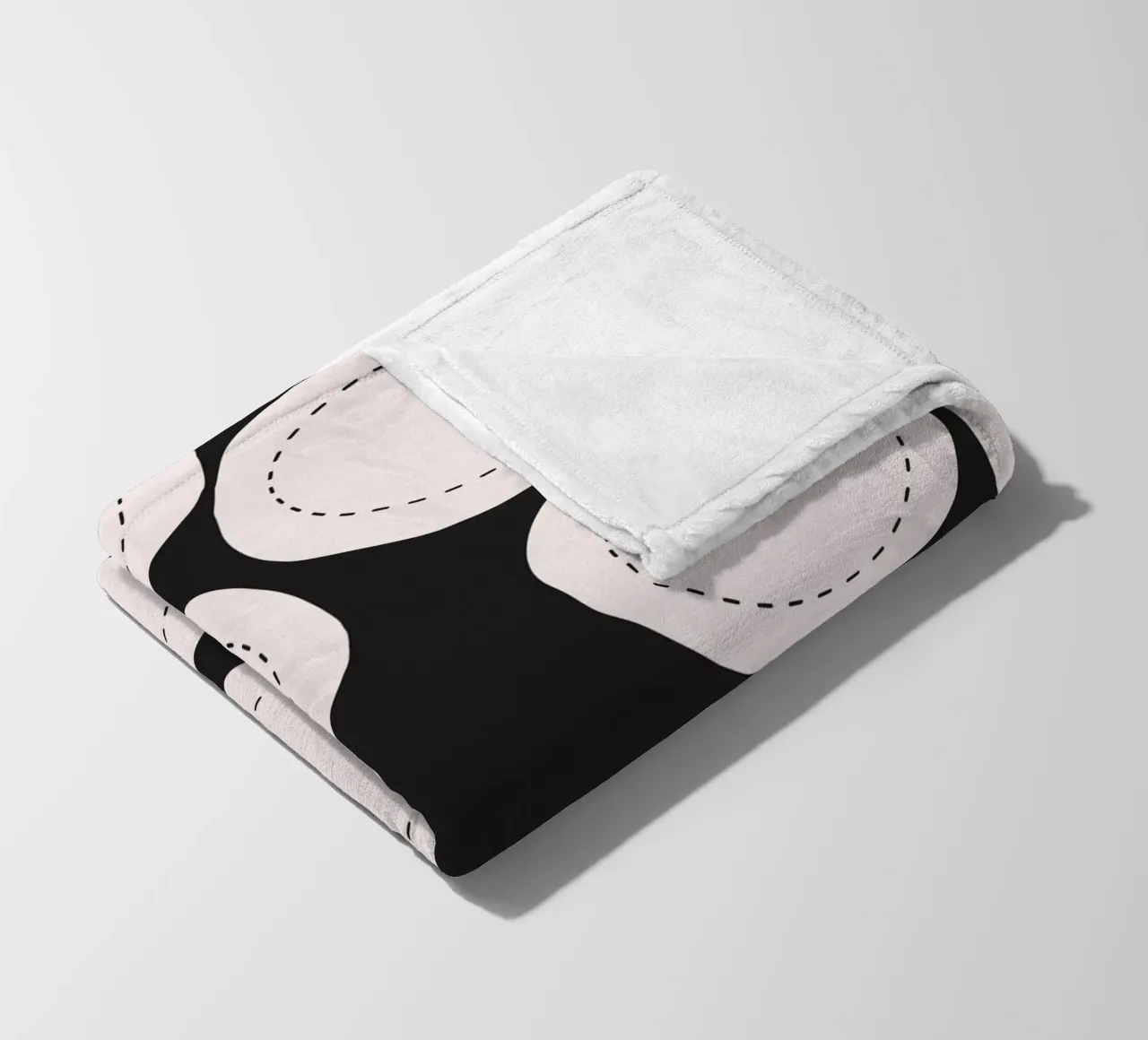 Surface pattern fleece blanket by Little Dean