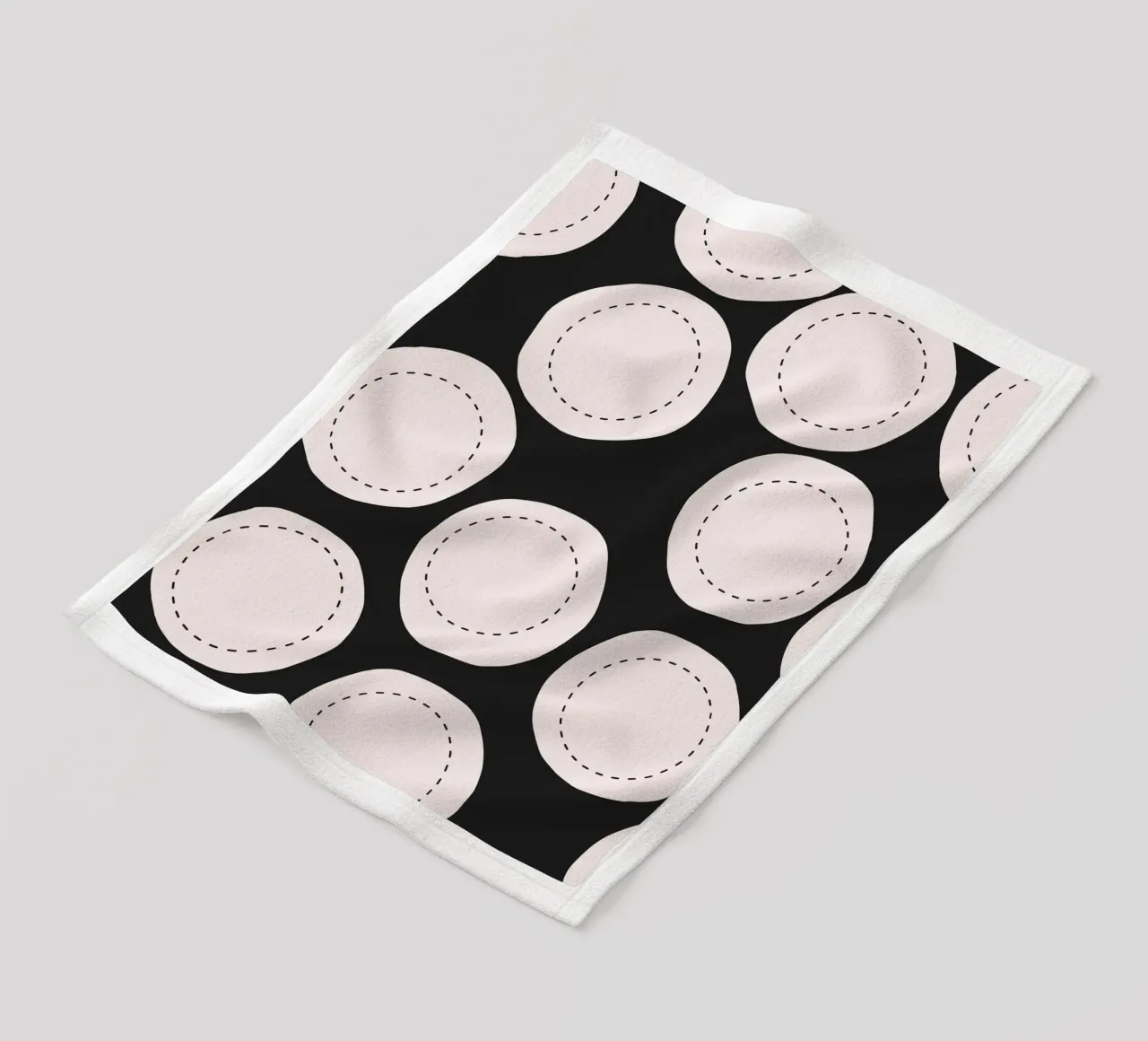 Surface pattern fleece blanket by Little Dean
