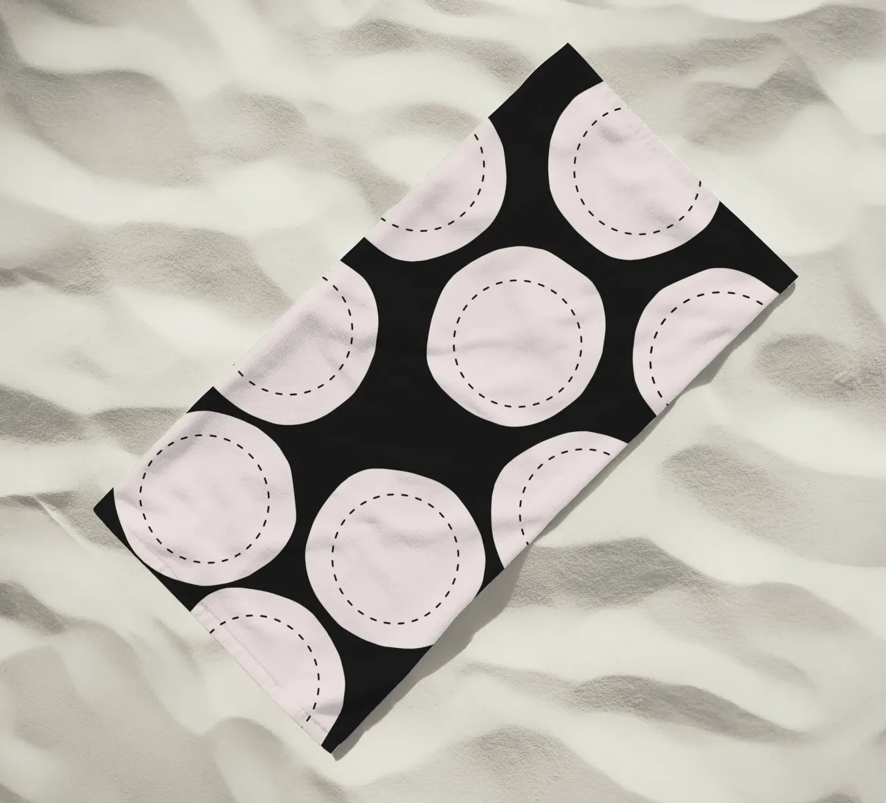Surface pattern beach towel by Little Dean