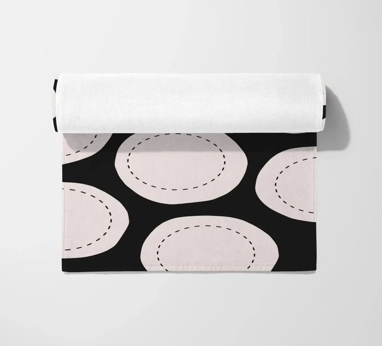 Surface pattern beach towel by Little Dean