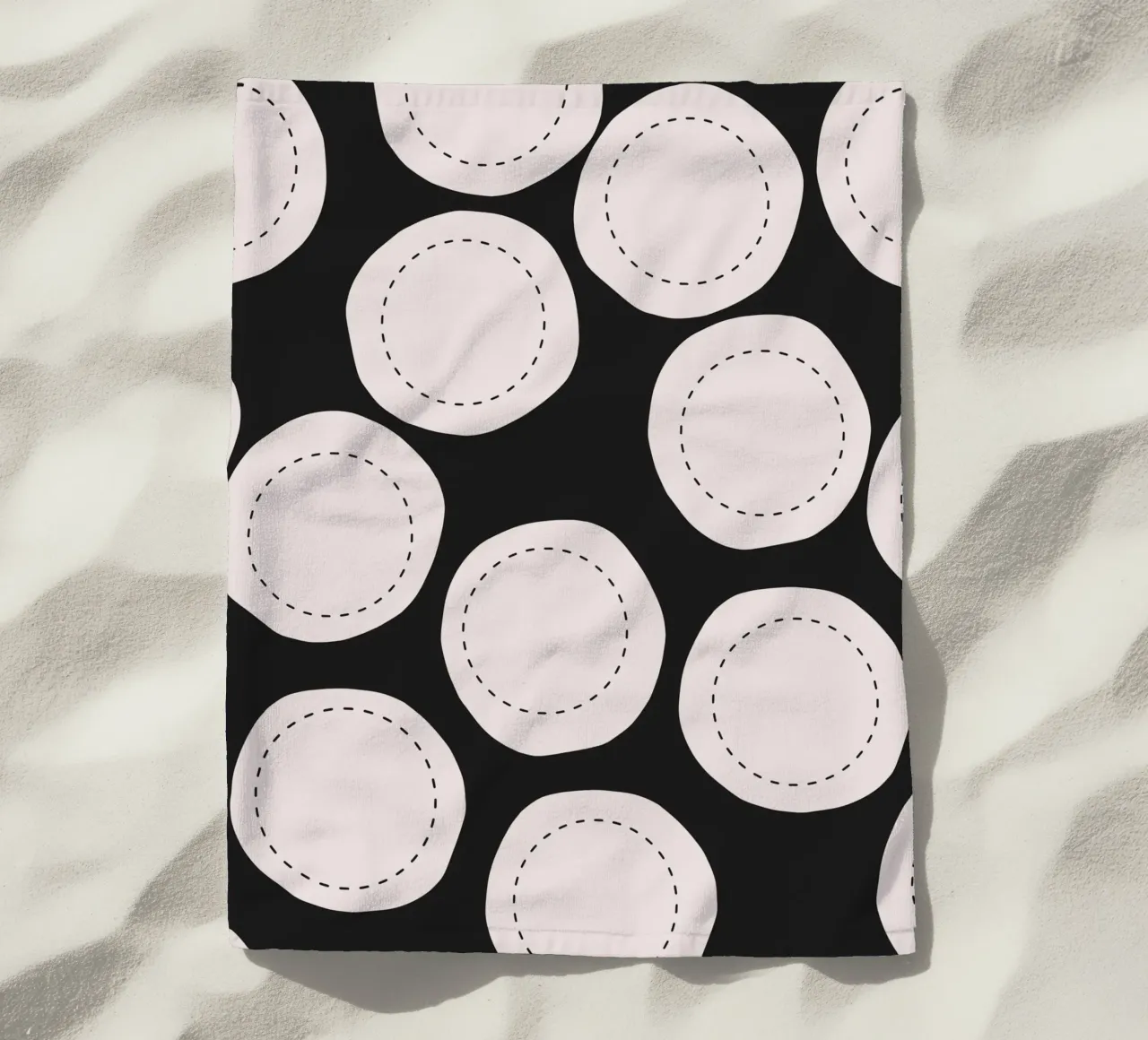 Surface pattern beach towel by Little Dean