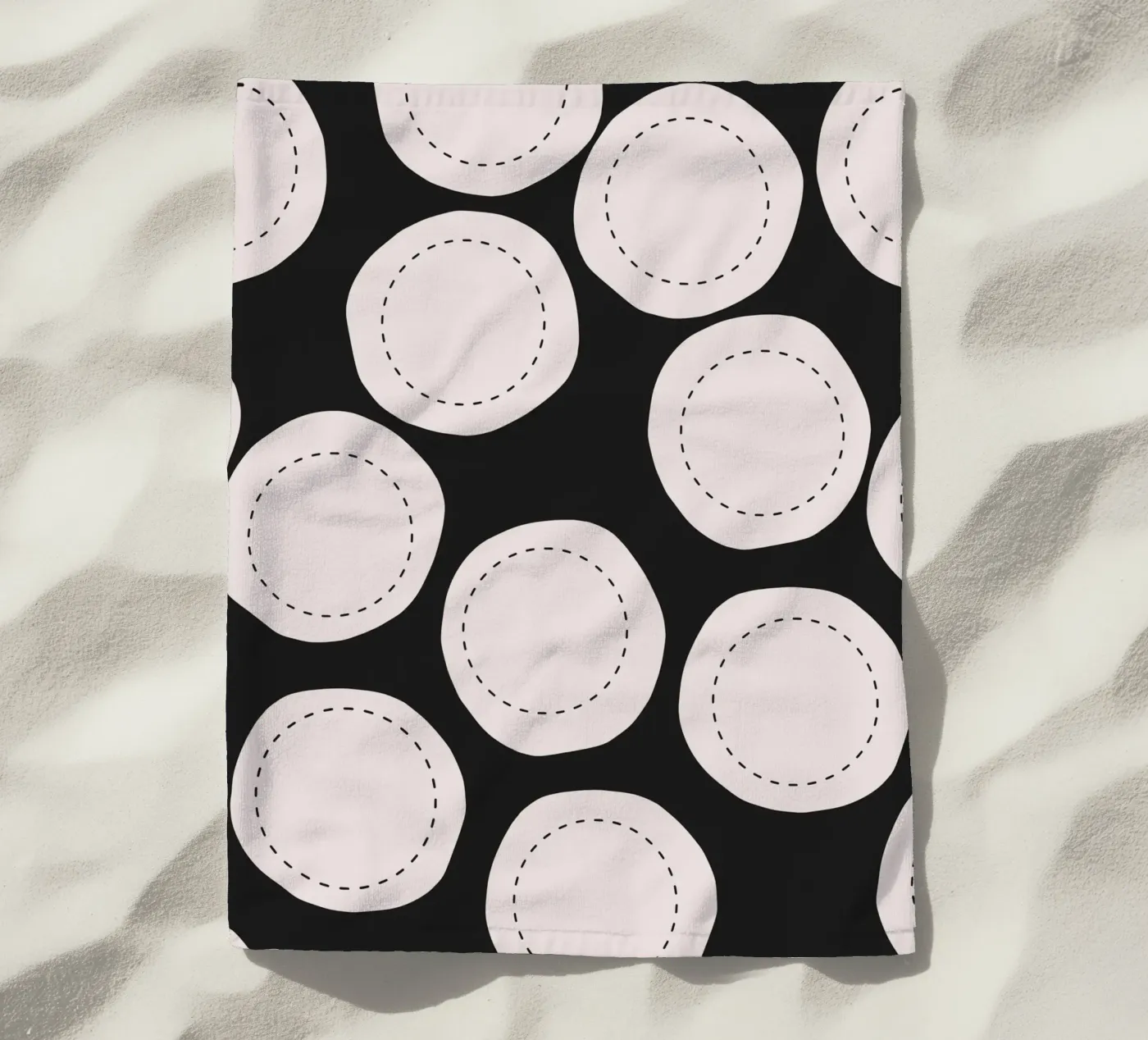 Surface pattern beach towel by Little Dean