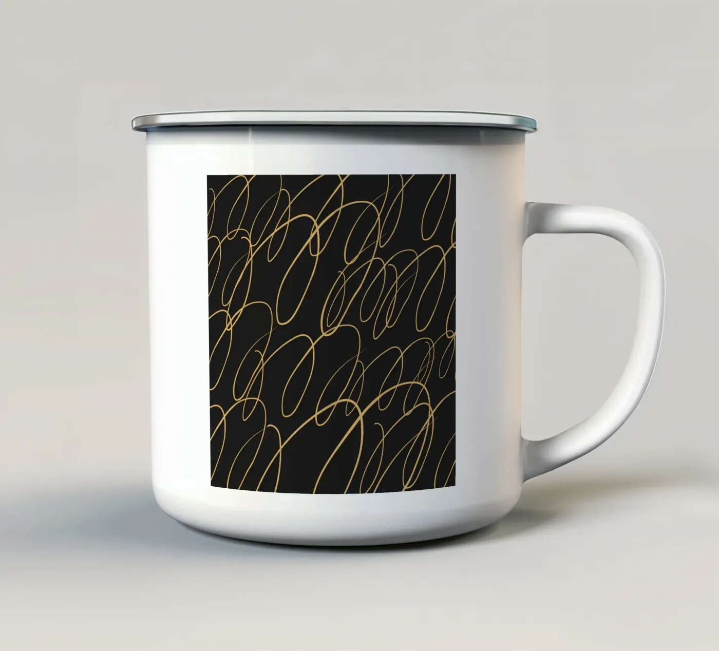 Surface pattern 03 enamel mug by Little Dean
