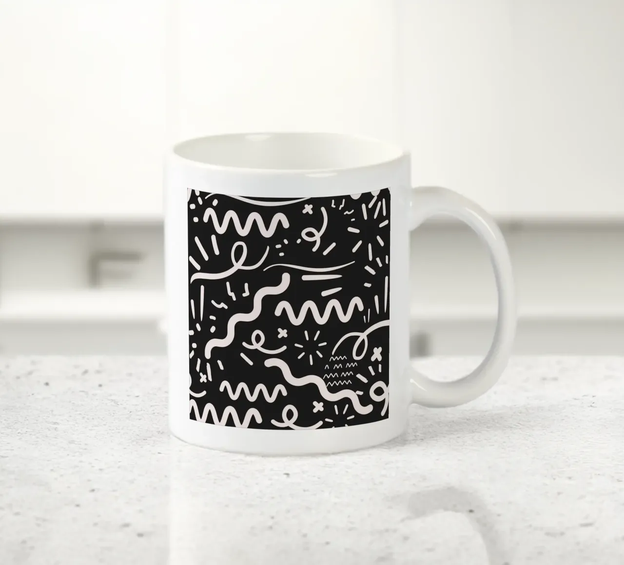 Surface pattern 04 ceramic mug by Little Dean