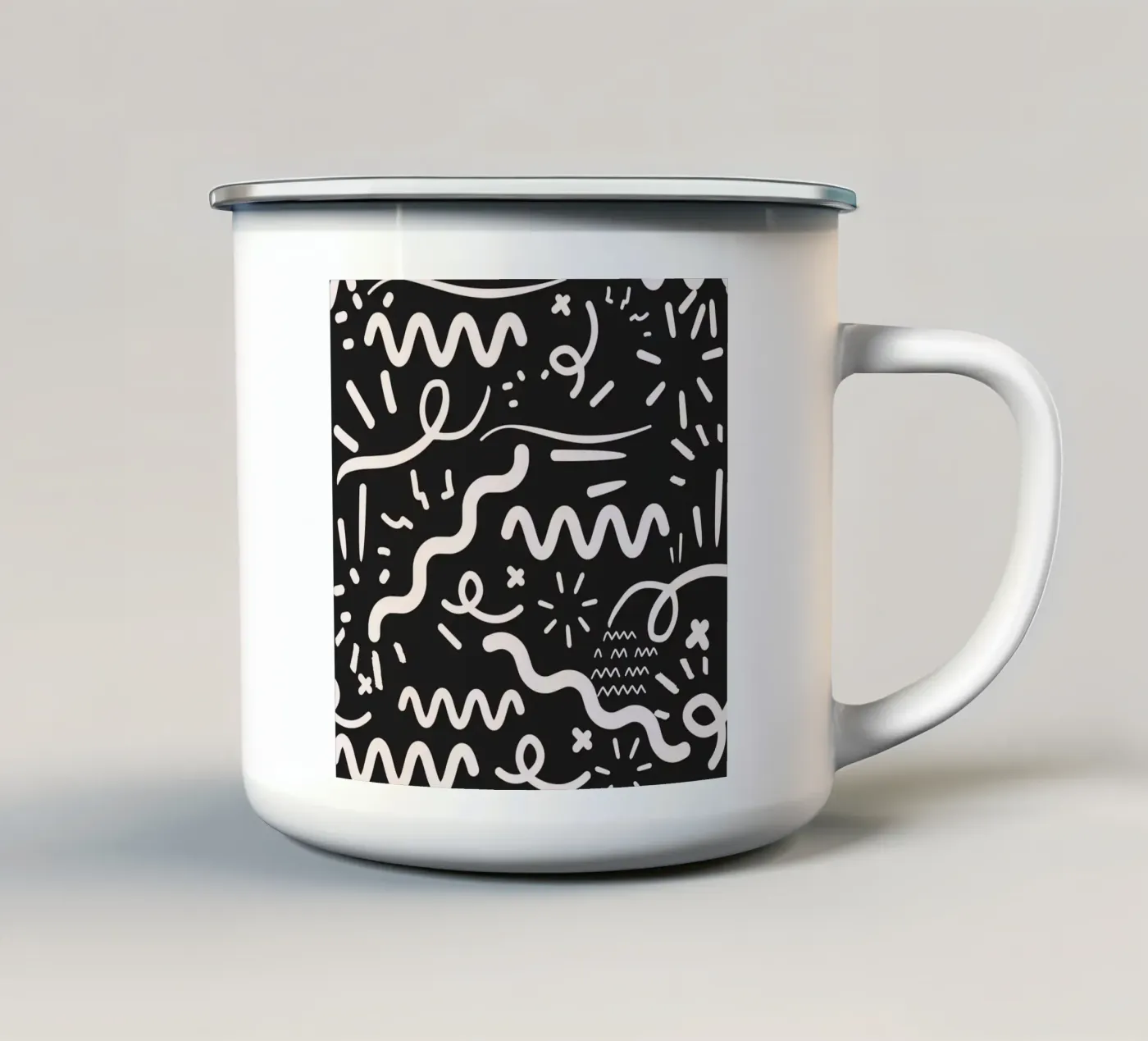 Surface pattern 04 enamel mug by Little Dean