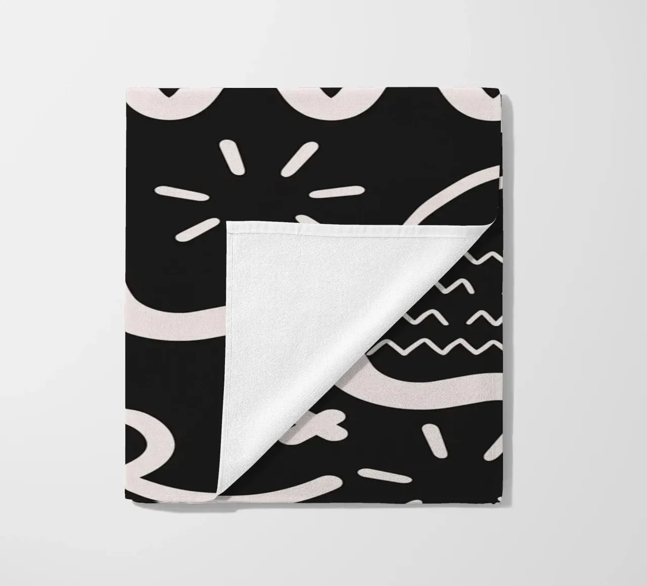 Oppervlaktepatroon 04 strandhanddoek van Little Dean