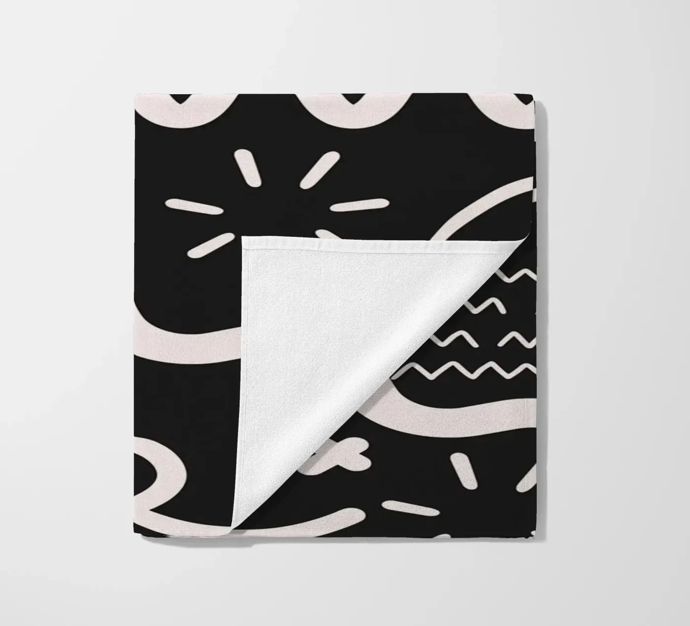 Oppervlaktepatroon 04 strandhanddoek van Little Dean