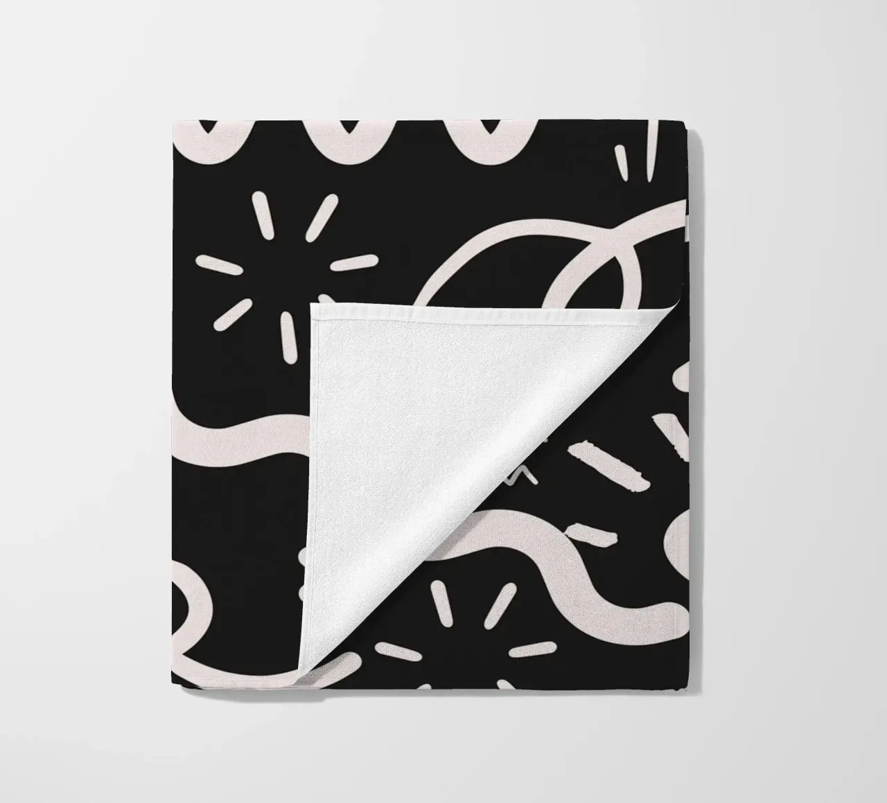 Oppervlaktepatroon 04 strandhanddoek van Little Dean