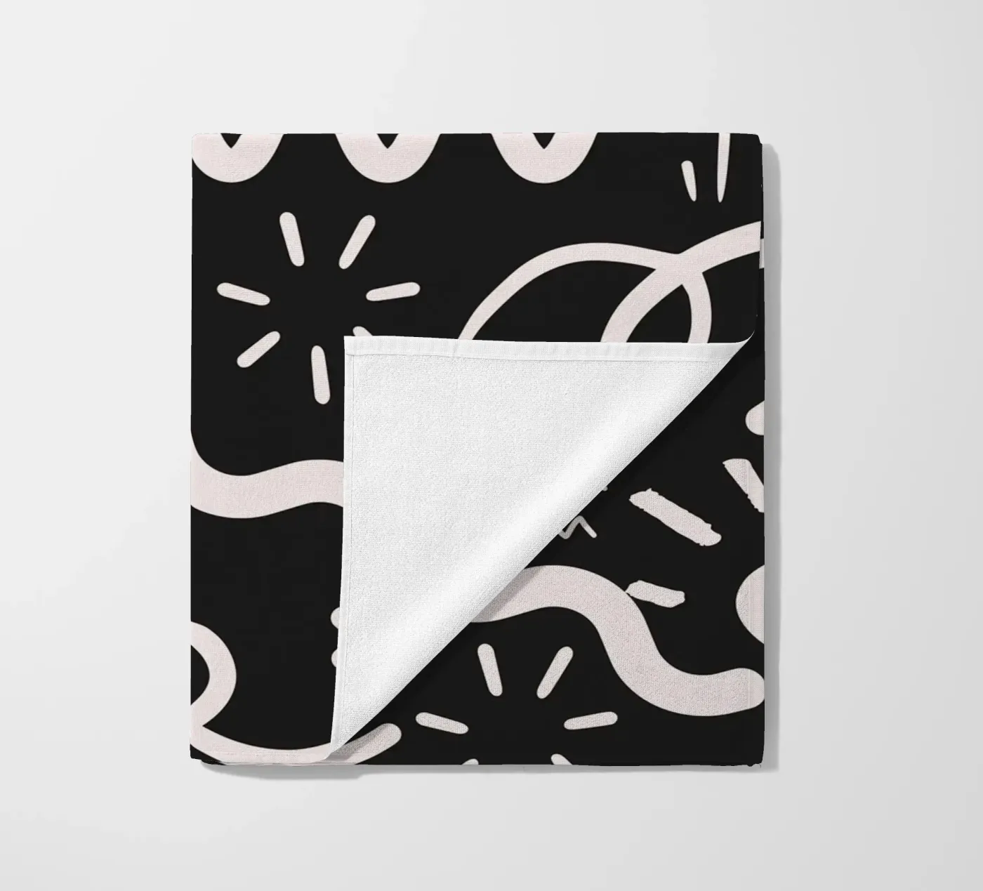 Oppervlaktepatroon 04 strandhanddoek van Little Dean