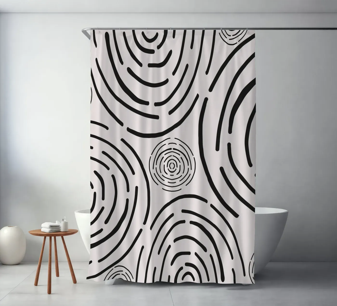 Oppervlaktepatroon 05 douchegordijn van Little Dean