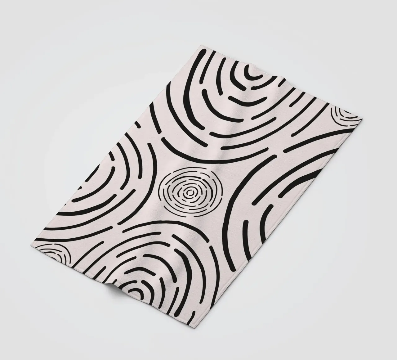 Oppervlaktepatroon 05 fleecedeken van Little Dean